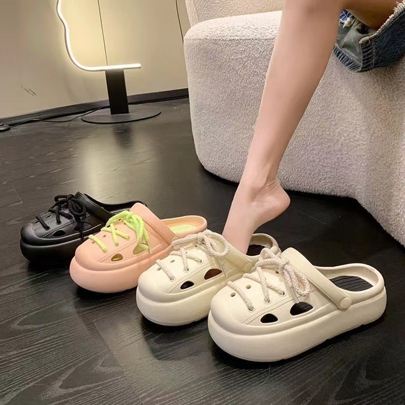 Double crocs with thick soles