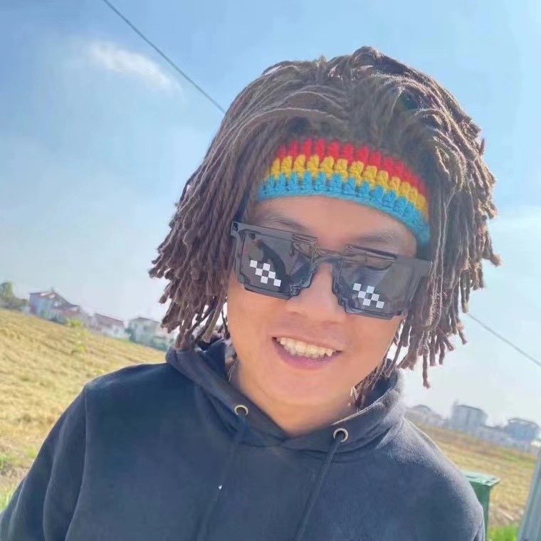 Dreadlocks and funny hair hats