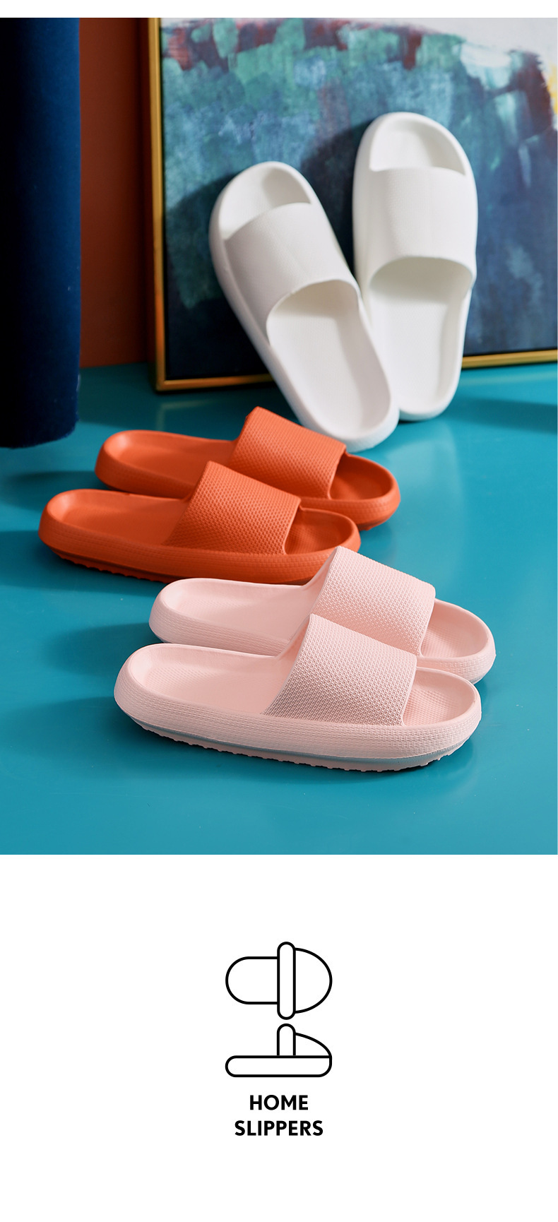 Dual-purpose couple sandals Non-slip soft-bottom beach flip-flops