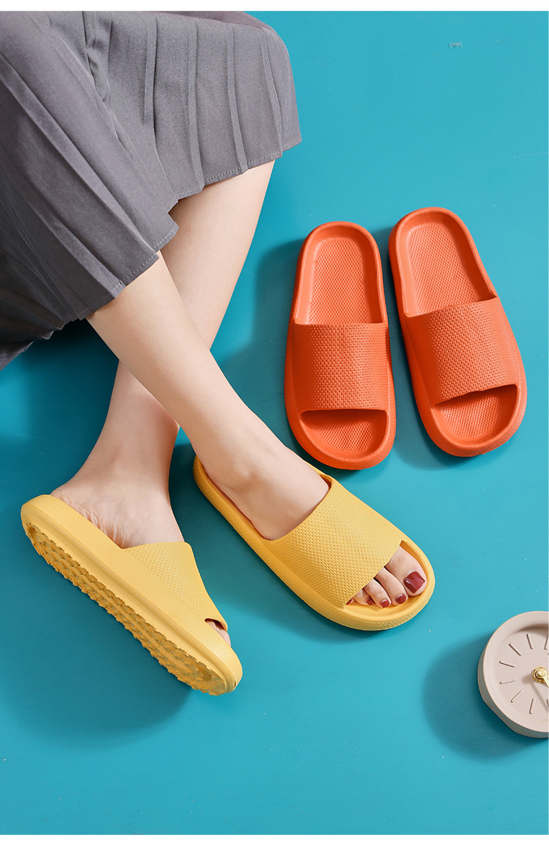 Dual-purpose couple sandals Non-slip soft-bottom beach flip-flops