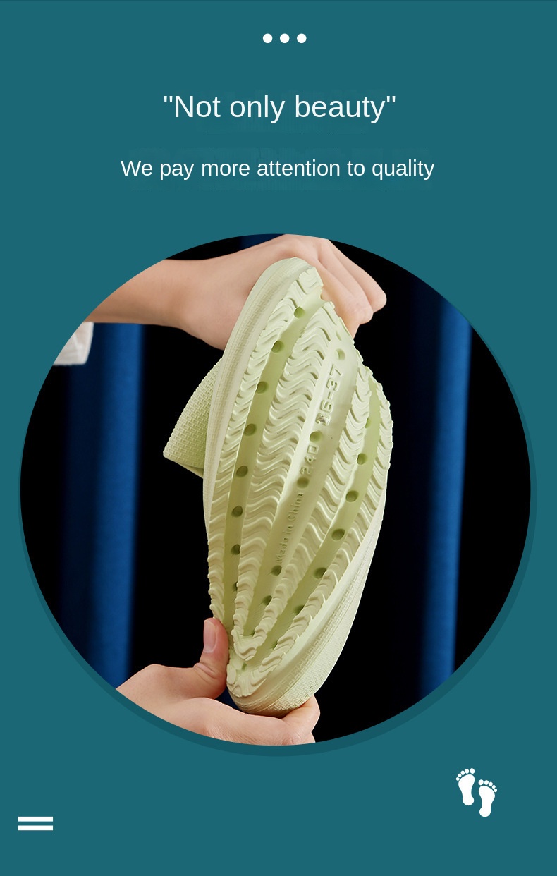 Dual-purpose couple sandals Non-slip soft-bottom beach flip-flops