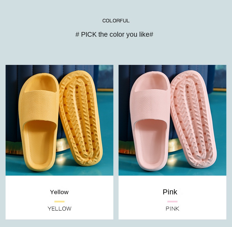 Dual-purpose couple sandals Non-slip soft-bottom beach flip-flops