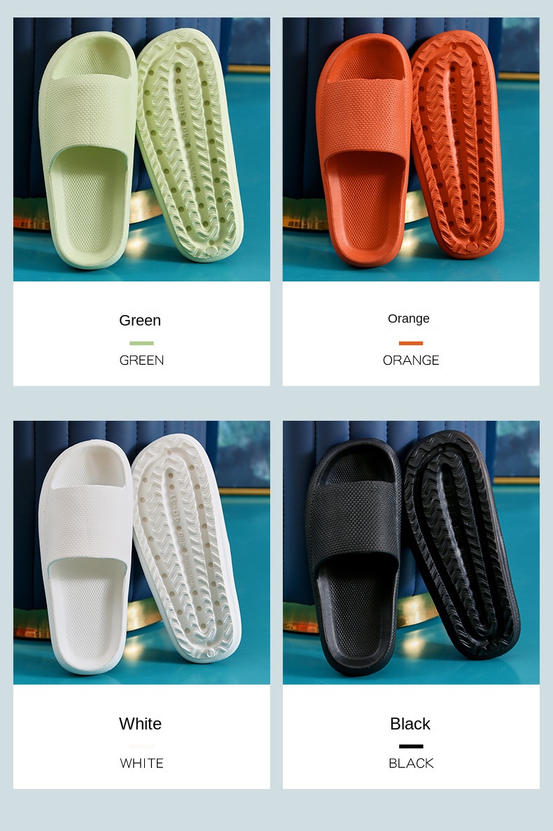 Dual-purpose couple sandals Non-slip soft-bottom beach flip-flops