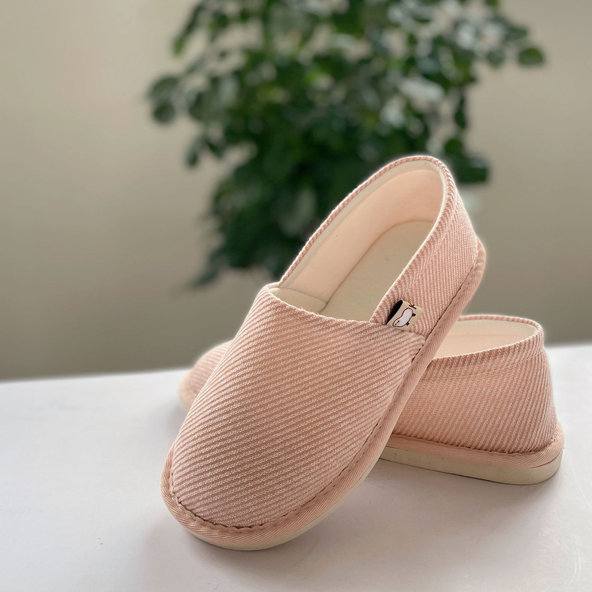 Extra large home warm cotton slippers