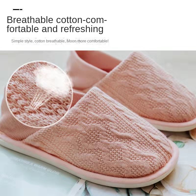 Extra large home warm cotton slippers