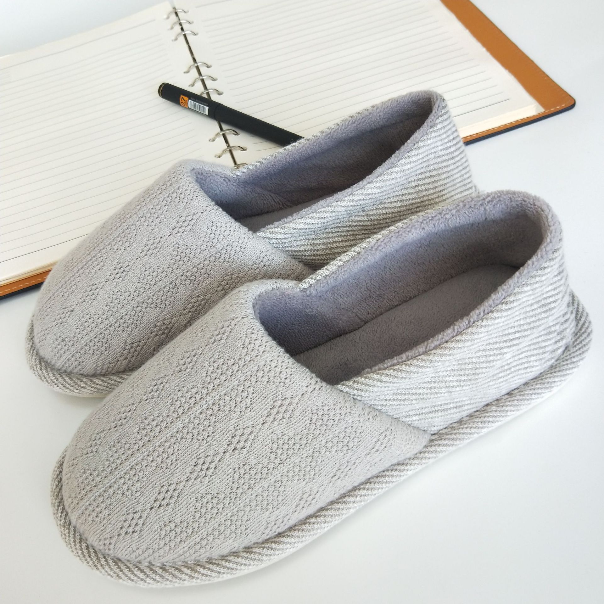 Extra large home warm cotton slippers