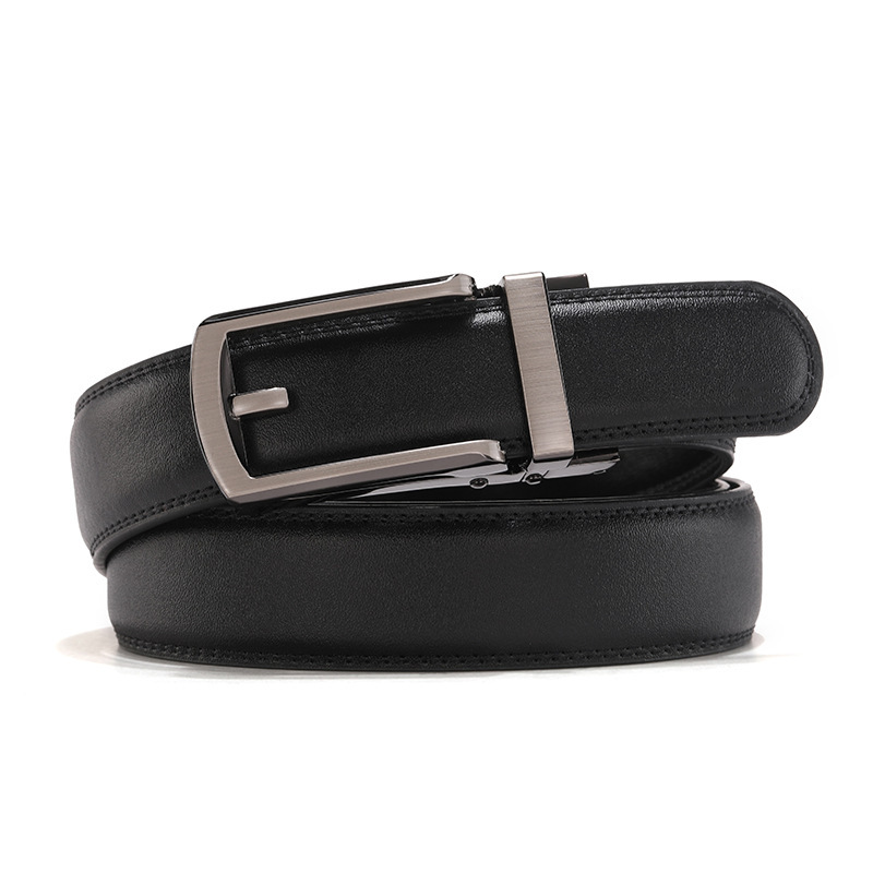 Fake needle buckle belt leather casual automatic buckle belt