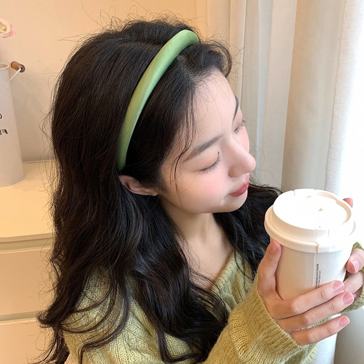 Fine satin high top headband