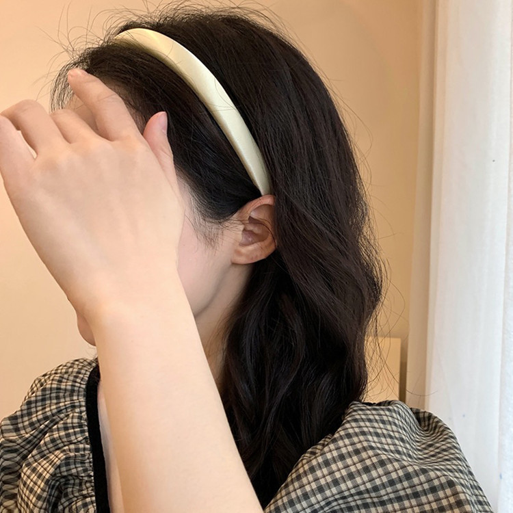 Fine satin high top headband