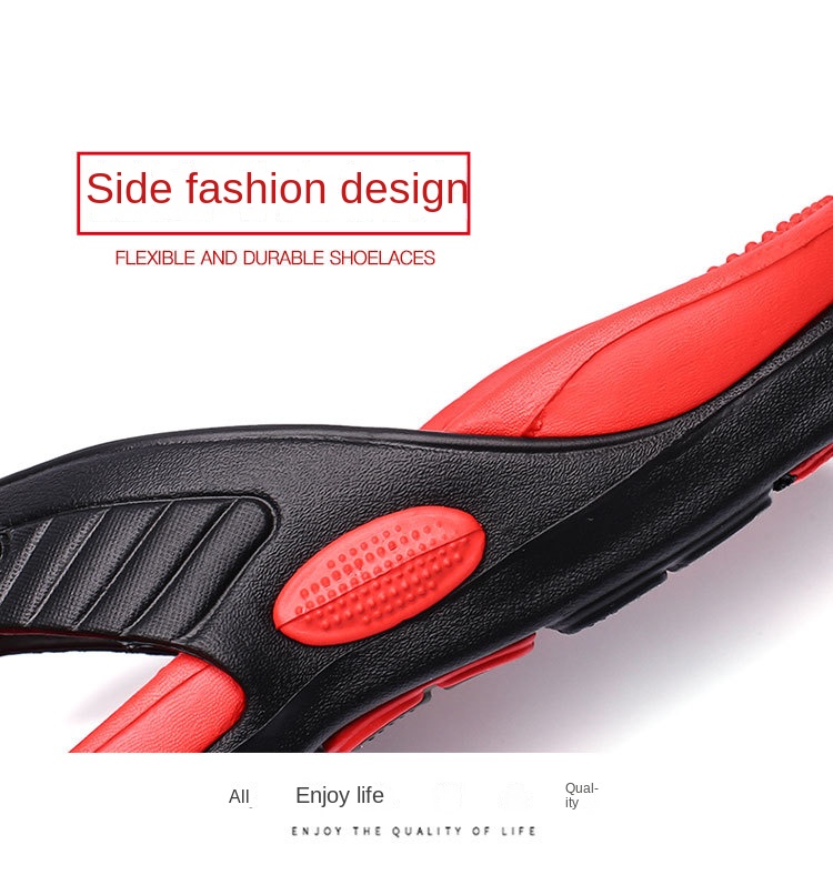 Flip-flops with breathable massage bottoms