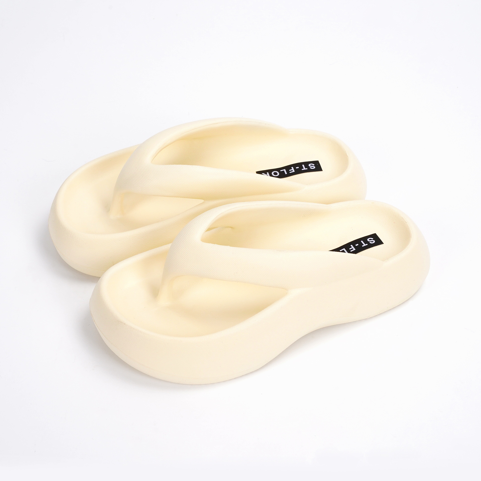 Flip-flops with thick soles