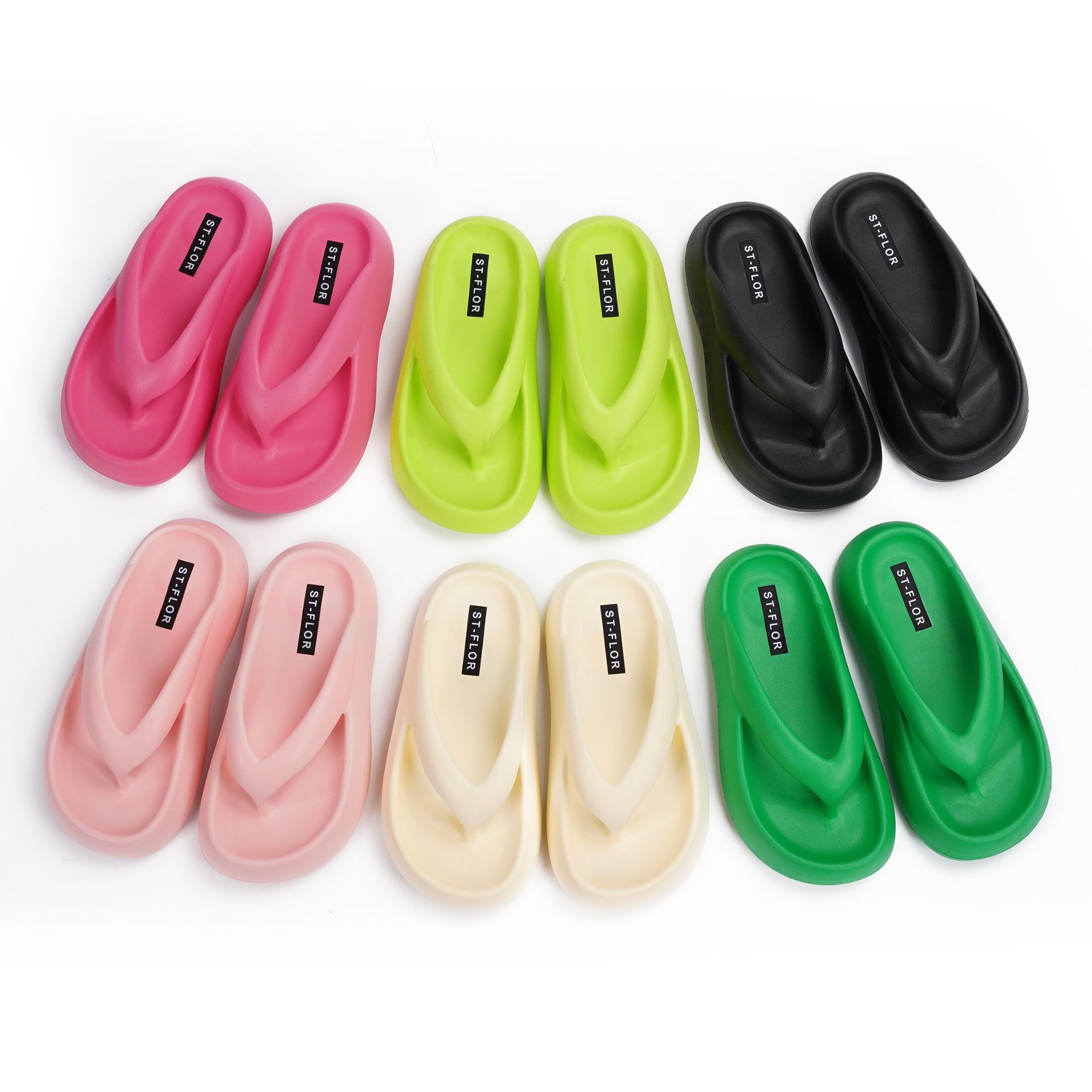 Flip-flops with thick soles