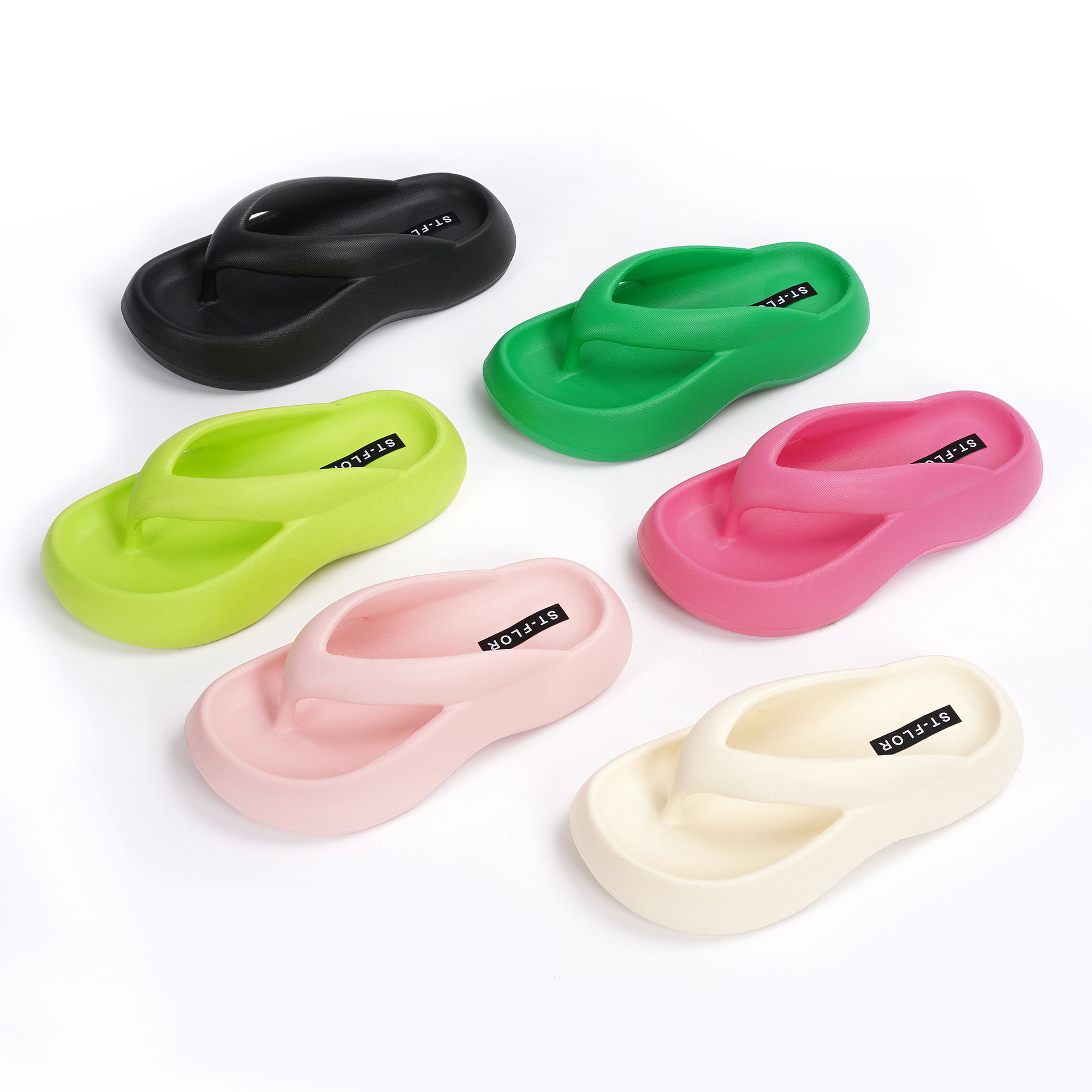 Flip-flops with thick soles