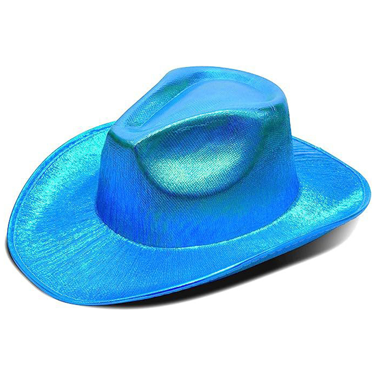 Fluorescent colorful cowboy hat compound laser hat