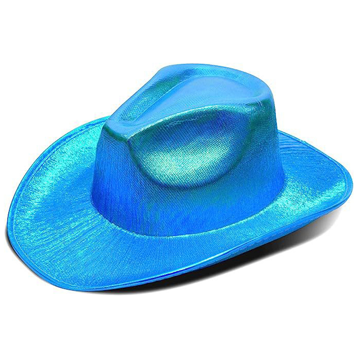 Fluorescent colorful cowboy hat compound laser hat