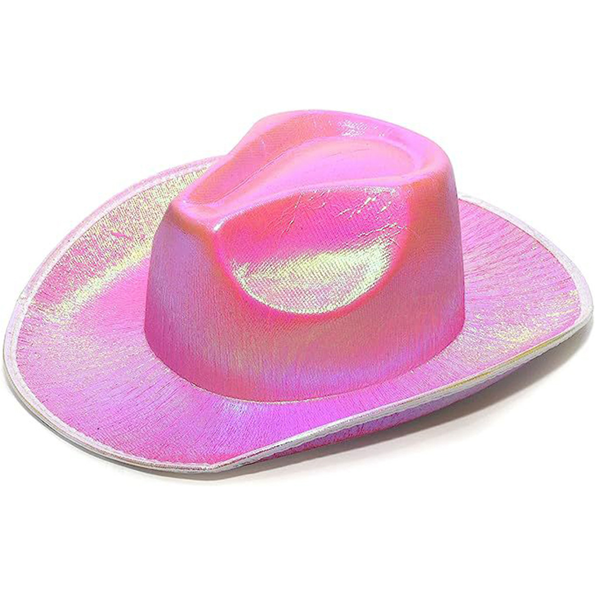 Fluorescent colorful cowboy hat compound laser hat