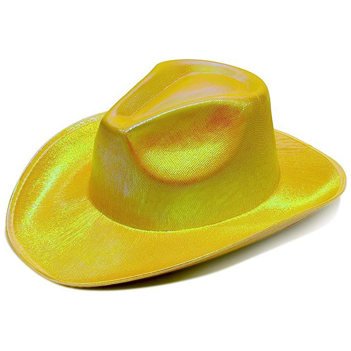 Fluorescent colorful cowboy hat compound laser hat