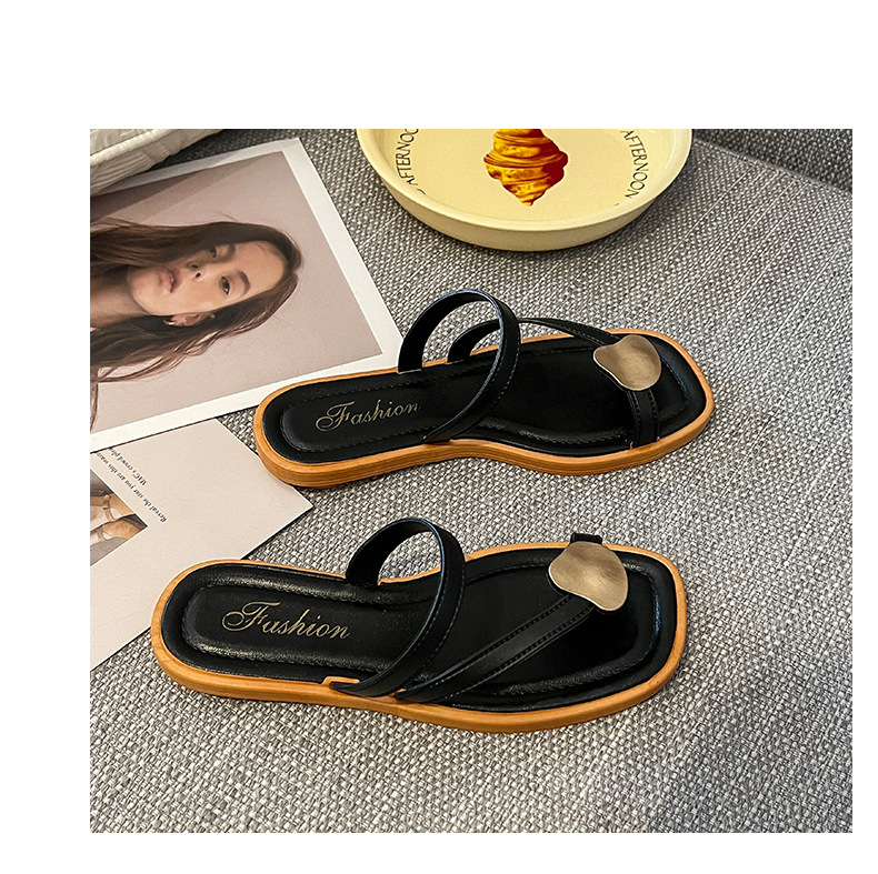 French style flat slippers