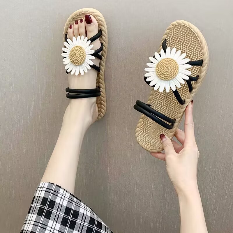 French style flat slippers