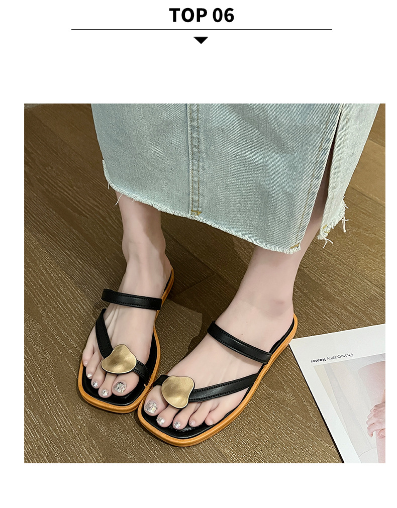 French style flat slippers