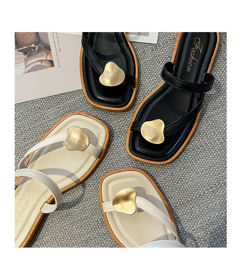 French style flat slippers