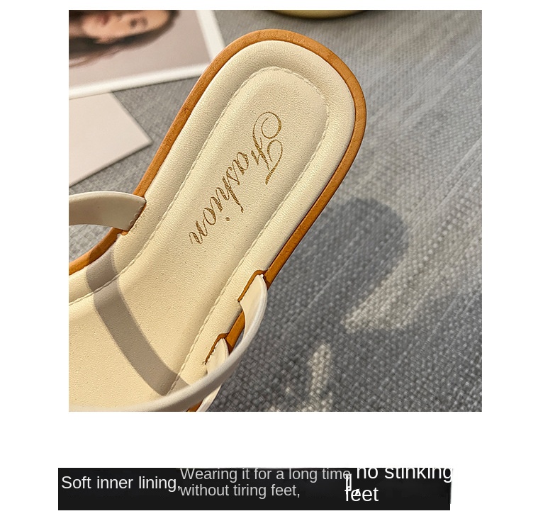 French style flat slippers