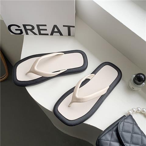 French style flat slippers