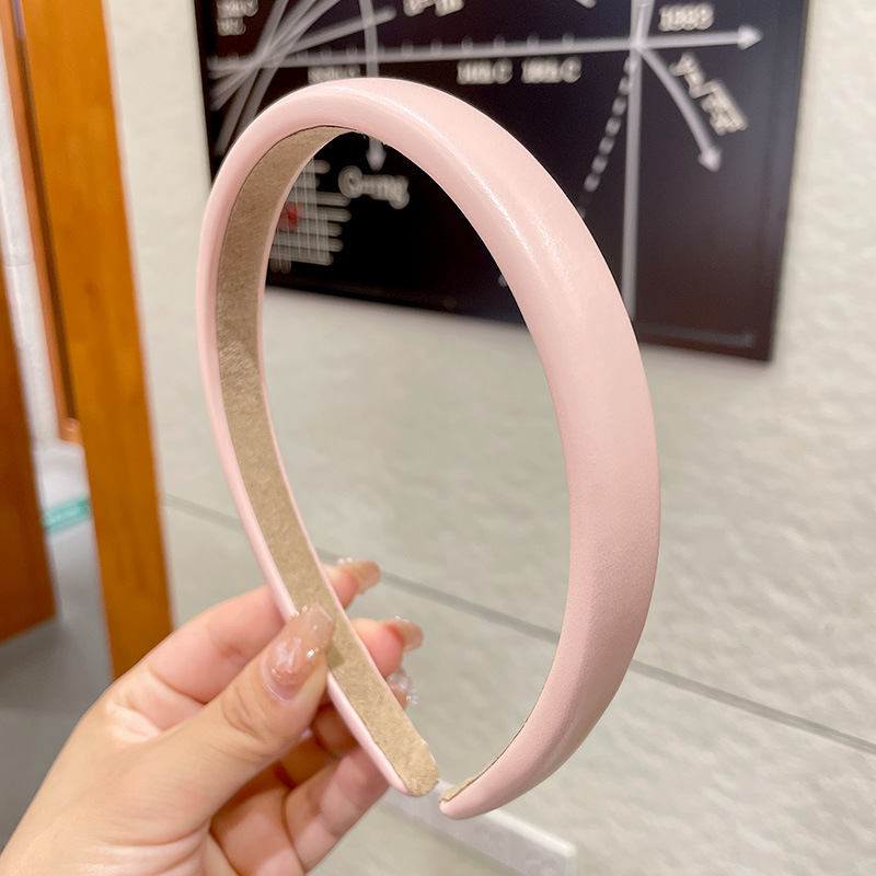 Girls advanced sense summer high cranium at most dopamine headband Sponge candy color wide edge headband