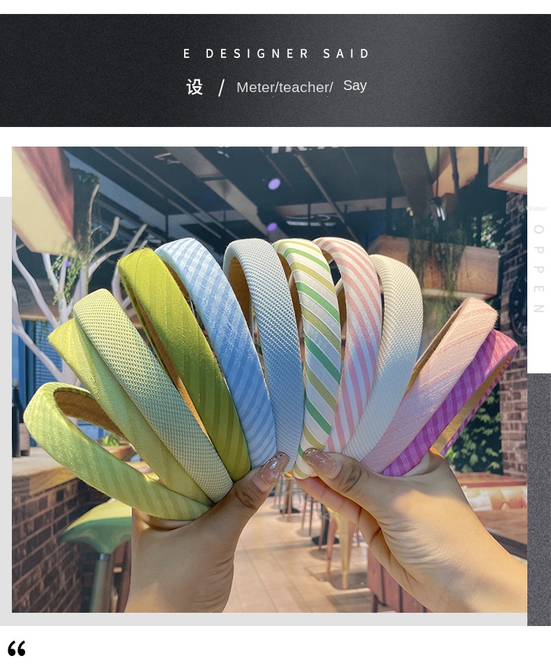 Girls advanced sense summer high cranium at most dopamine headband Sponge candy color wide edge headband