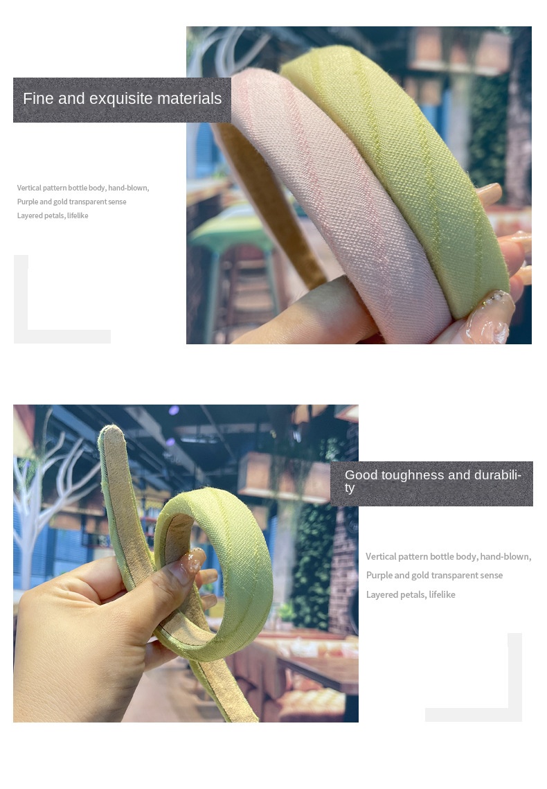 Girls advanced sense summer high cranium at most dopamine headband Sponge candy color wide edge headband