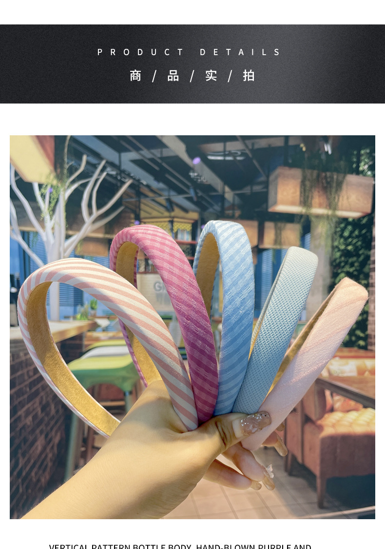 Girls advanced sense summer high cranium at most dopamine headband Sponge candy color wide edge headband