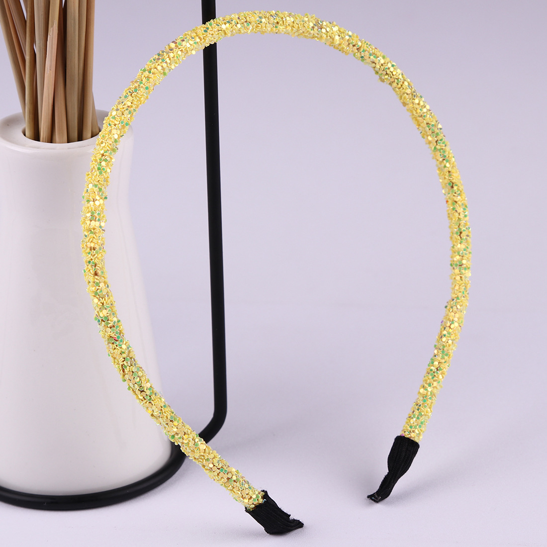 Handmade DIY green onion powder bright head band