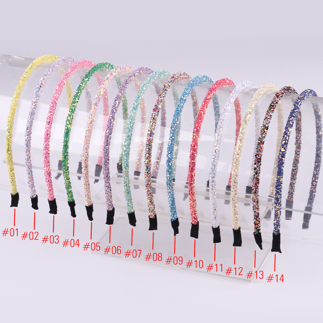 Handmade DIY green onion powder bright head band