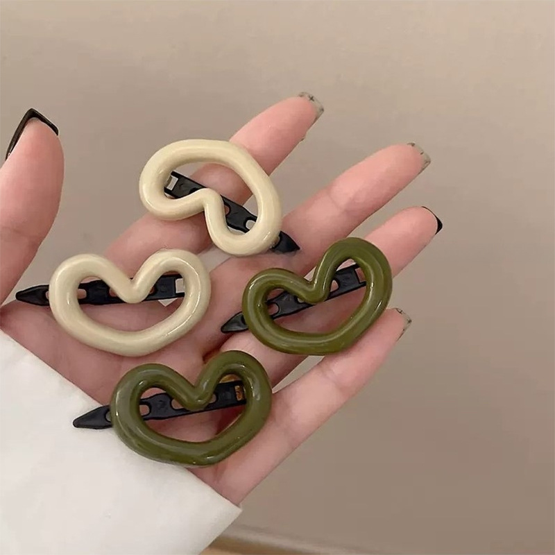 Heart Morandi hair clip