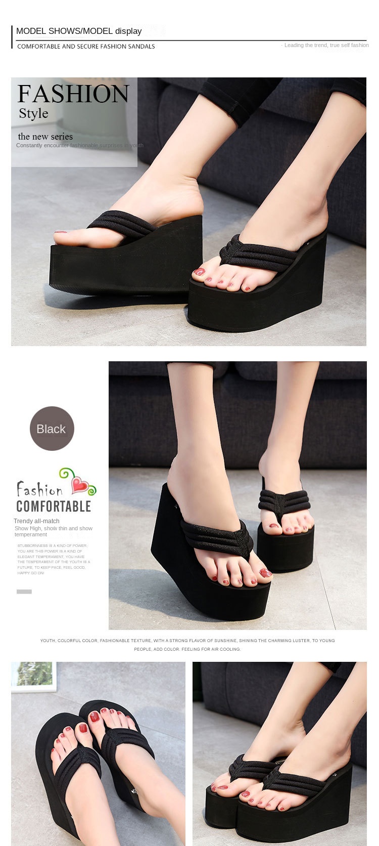 High heels and platform sandals
