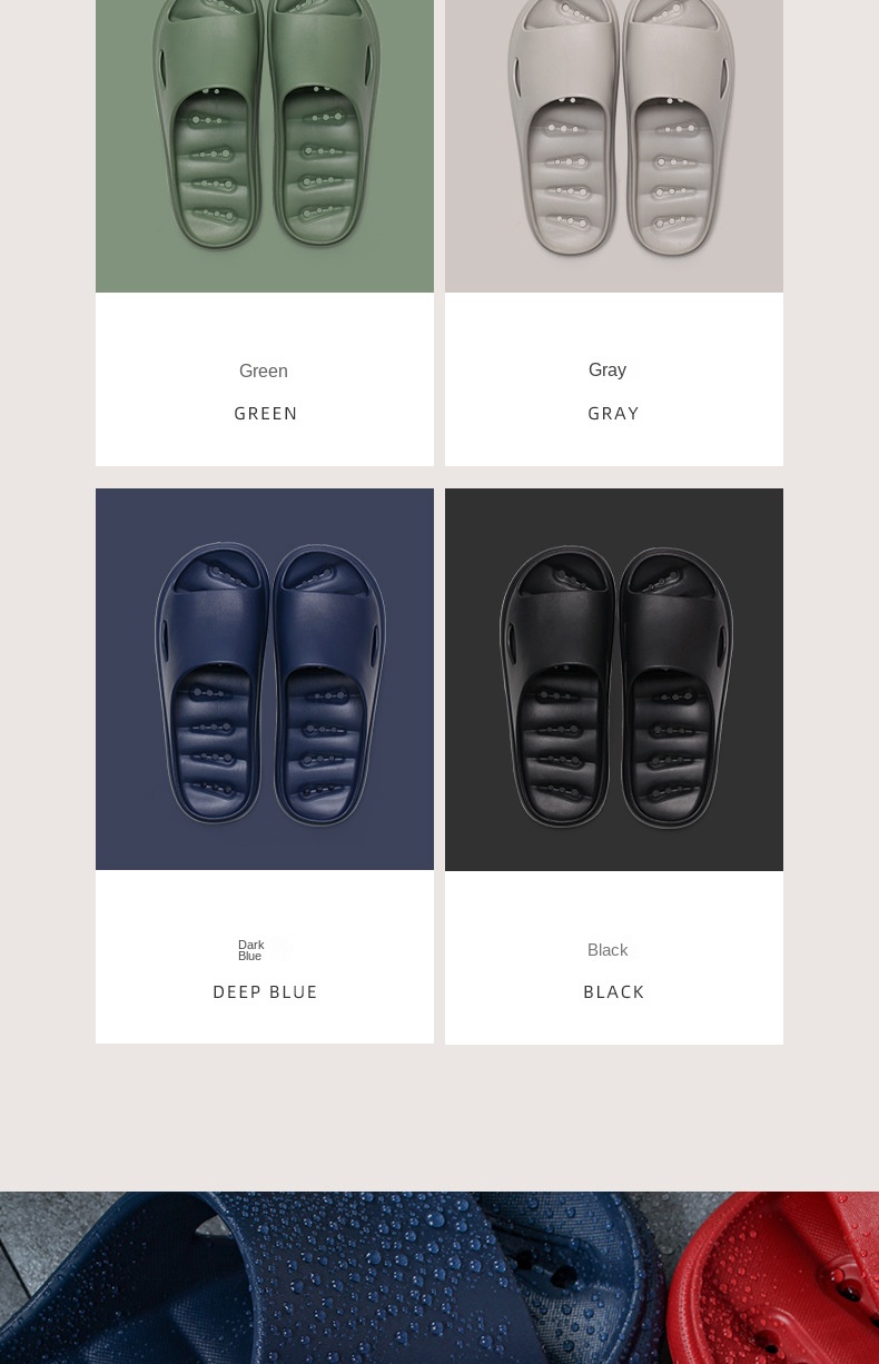 Home bath leaky slippers