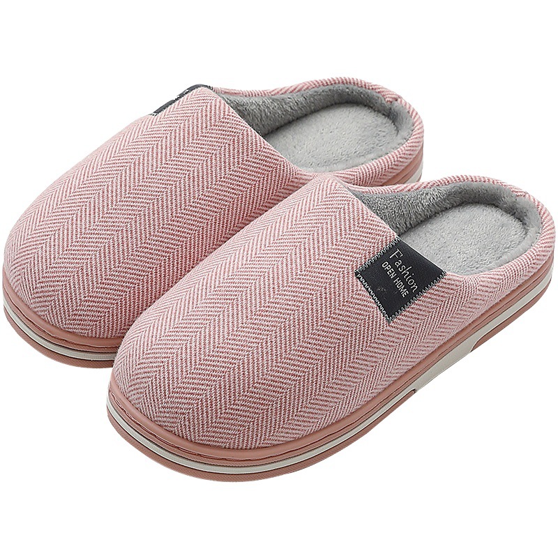 Home cashmere warm cotton slippers
