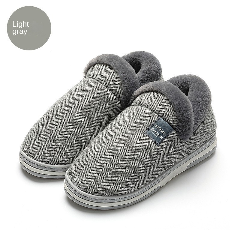 Home cashmere warm cotton slippers