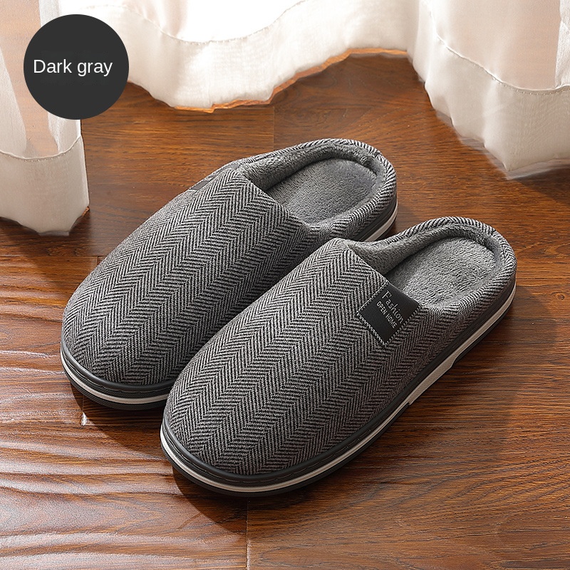 Home cashmere warm cotton slippers