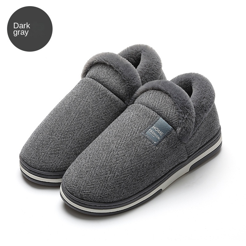 Home cashmere warm cotton slippers
