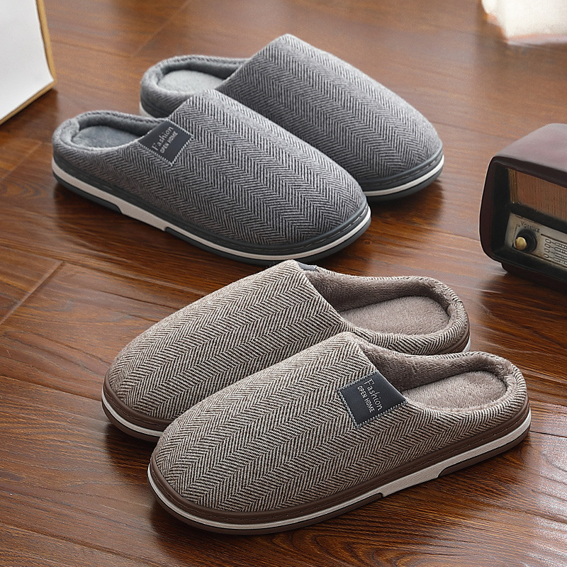Home cashmere warm cotton slippers