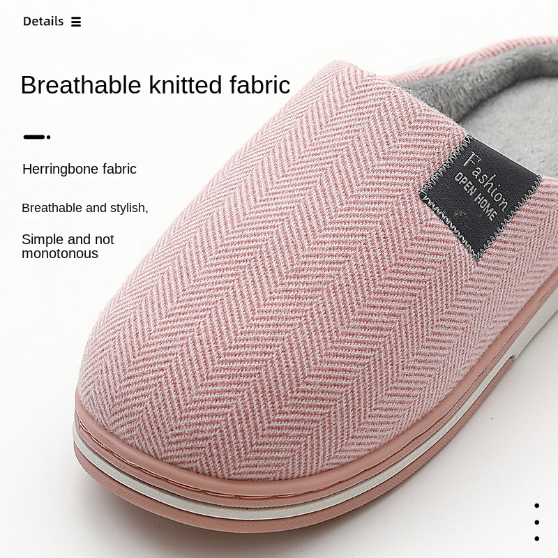 Home cashmere warm cotton slippers
