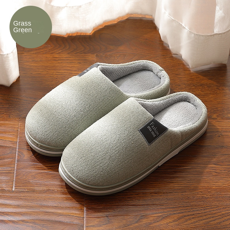 Home cashmere warm cotton slippers