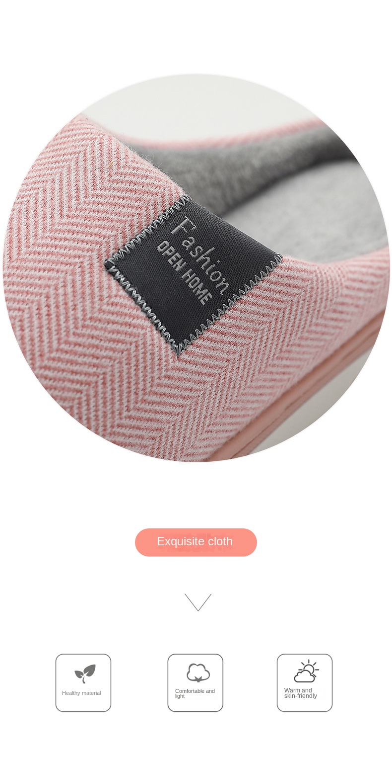Home cashmere warm cotton slippers