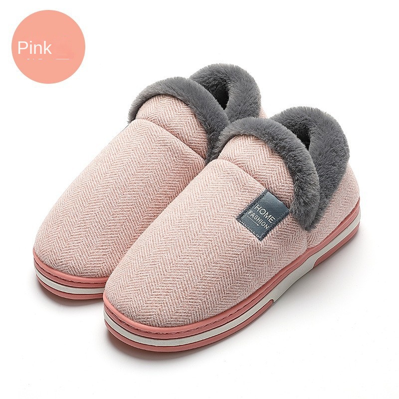 Home cashmere warm cotton slippers