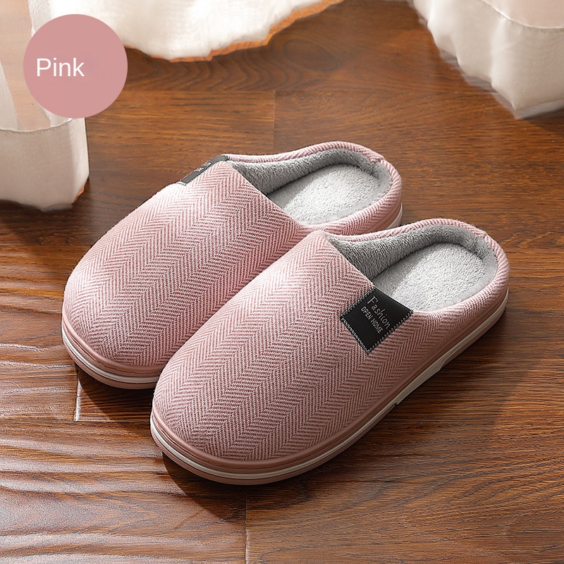 Home cashmere warm cotton slippers