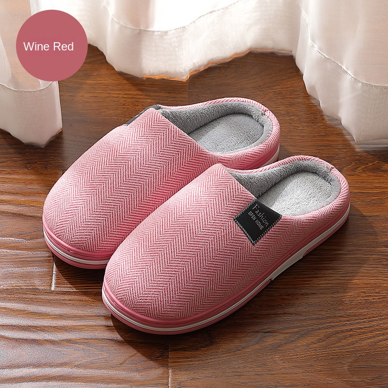 Home cashmere warm cotton slippers