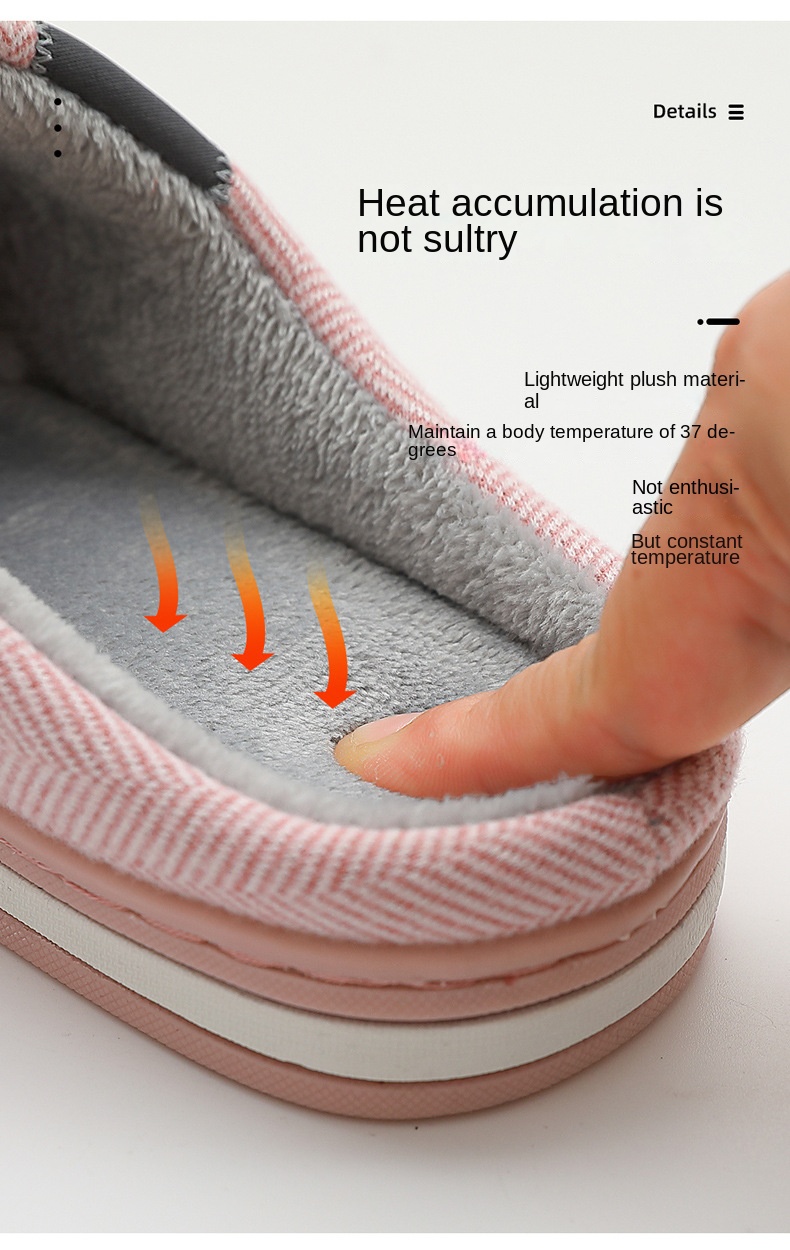 Home cashmere warm cotton slippers