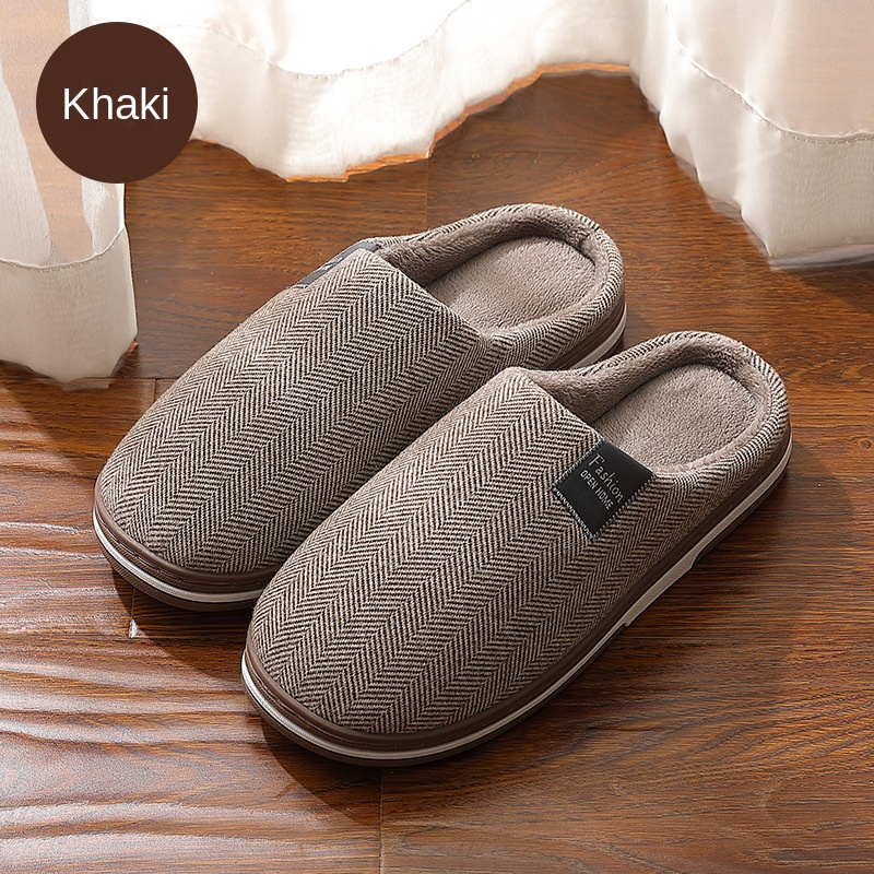 Home cashmere warm cotton slippers