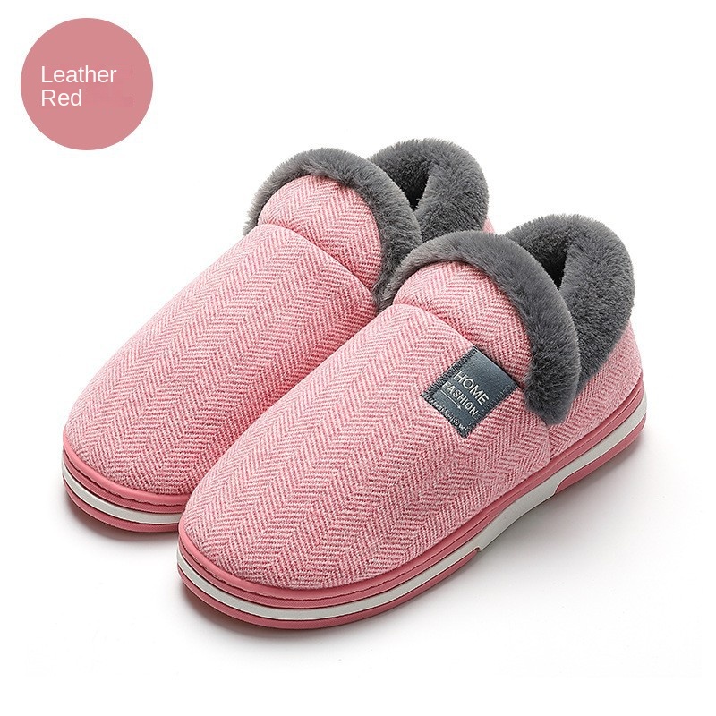 Home cashmere warm cotton slippers